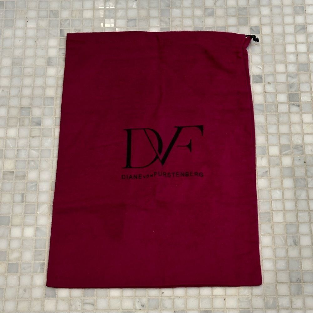 Diane Von Furstenberg Maroon Drawstring Dust Bag